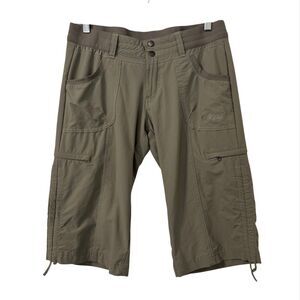 Kuhl Durango Knicker Capri Pants Womens Size 6 Taupe Outdoor Pockets Hiking Gorp